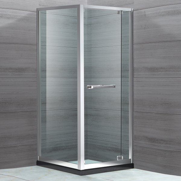 亮银不锈钢框架淋浴房-LX-1126