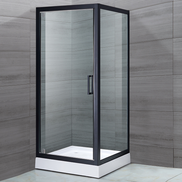 黑色不锈钢框架淋浴房-LX-1128