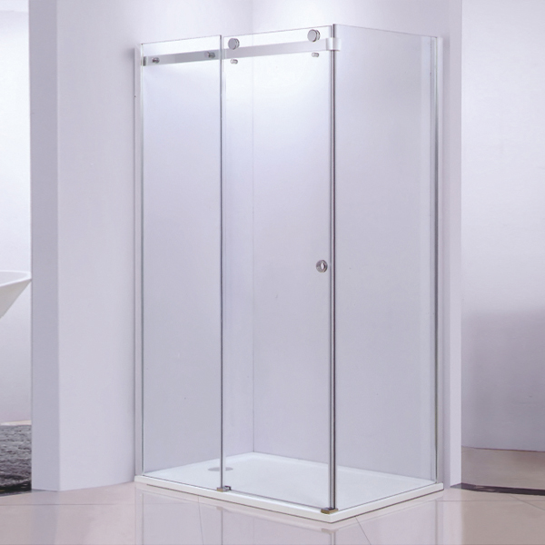 角落放置的长方形移动淋浴房-LX-1258
