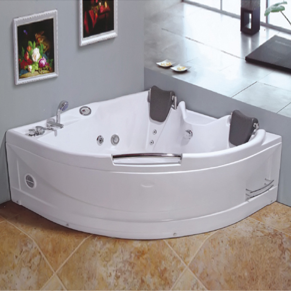 双人扇形水力按摩浴缸-LX-248