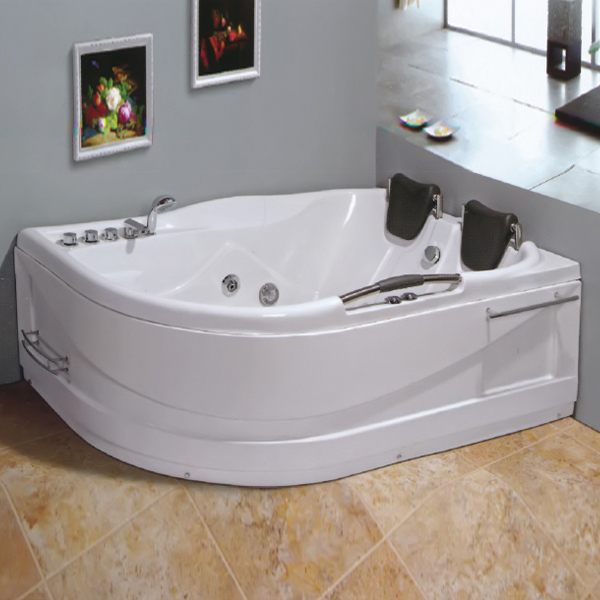 带毛巾架和置物架的ABS按摩浴缸-LX-266