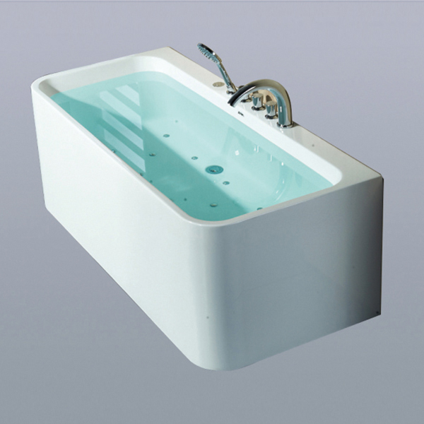 白色亚克力泡泡浴一体缸-LX-282