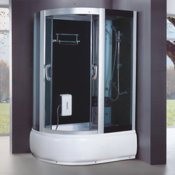 D型抛光铝合金框架淋浴房-LX-7035